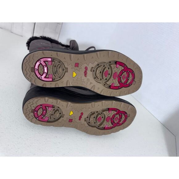 "PAJAR" Vintage Brown Fur Boots Tan Spike Bottoms Snow Boots SZ 7.5 Insulated - Picture 8 of 11